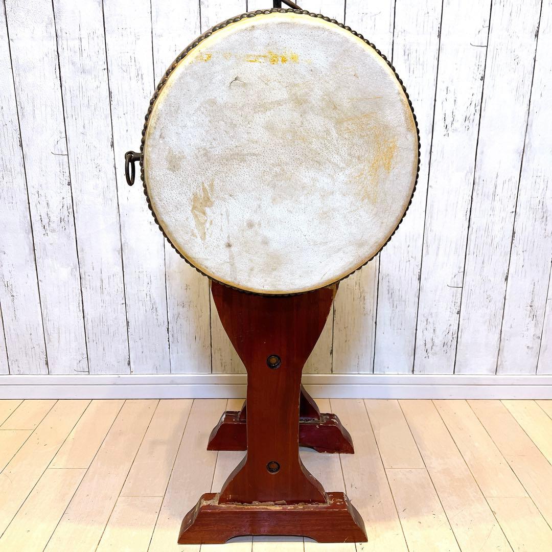 和太鼓 30×32cm 1尺　昭和レトロ　打楽器