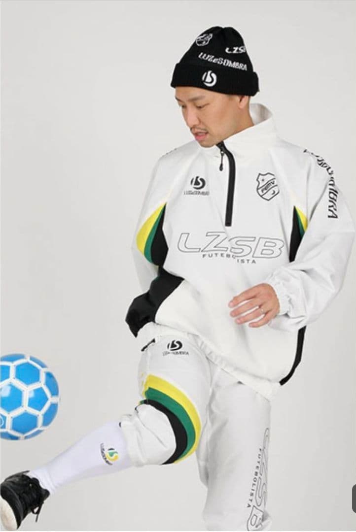 LUZeSOMBRA ルースイソンブラ プルオーバー ホワイト M ハーフジップ