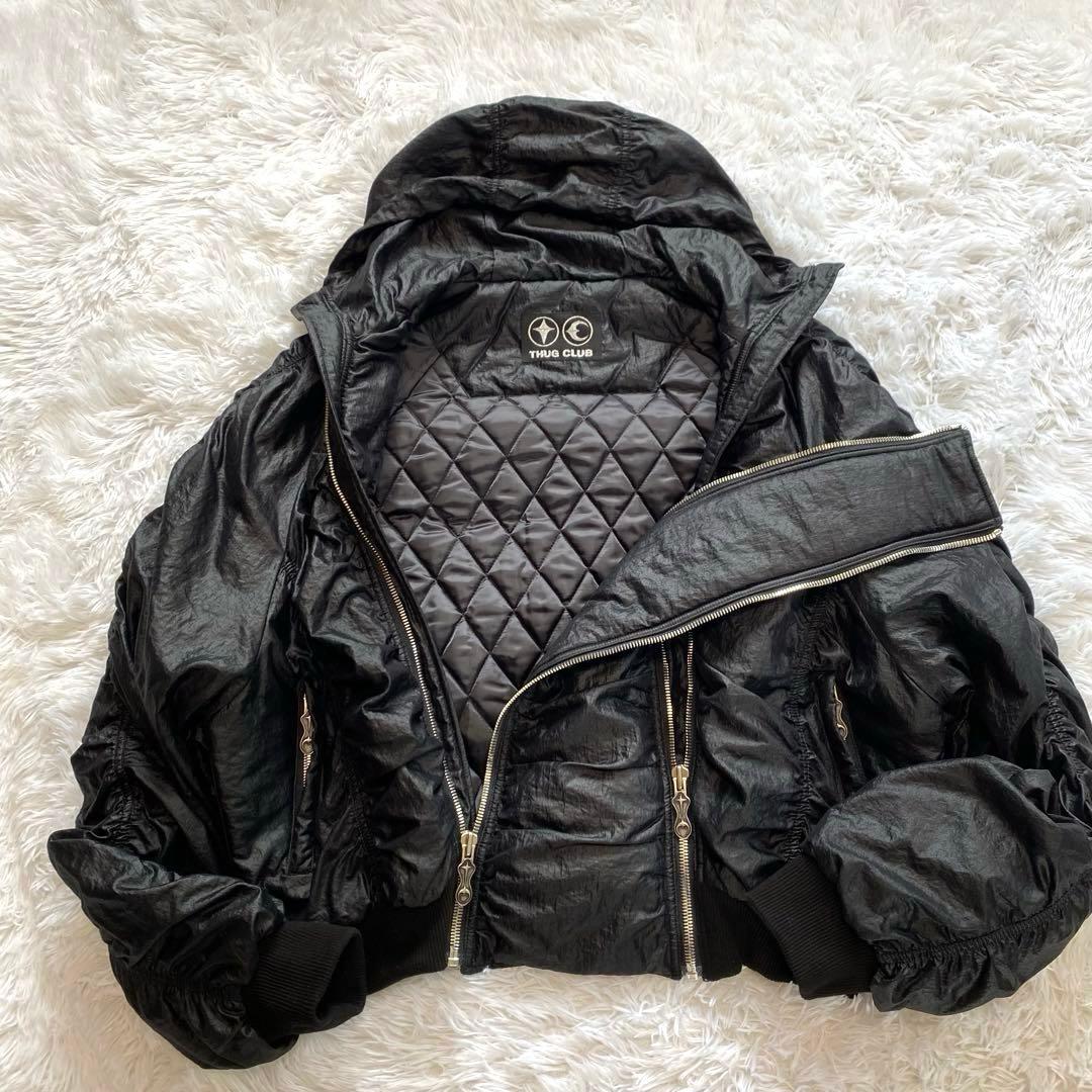 THUG CLUBブラックDouble Flying Bio ボンバージャケット - メルカリ