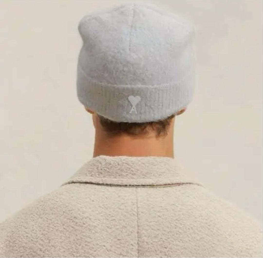 amiparis アミパリス ビーニー グレーニット帽 - メルカリ