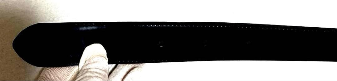 【新品未使用】Cartier カルティエ　パンテール　ブラックレザー ベルト