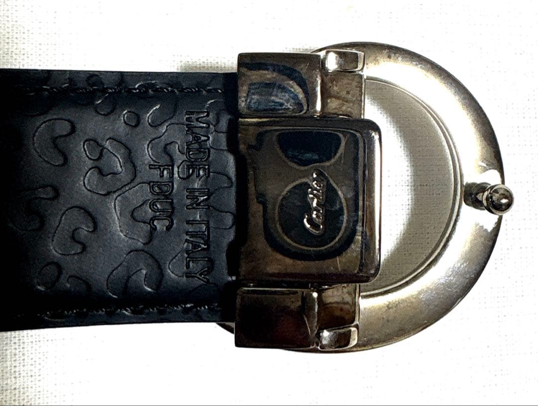 【新品未使用】Cartier カルティエ　パンテール　ブラックレザー ベルト