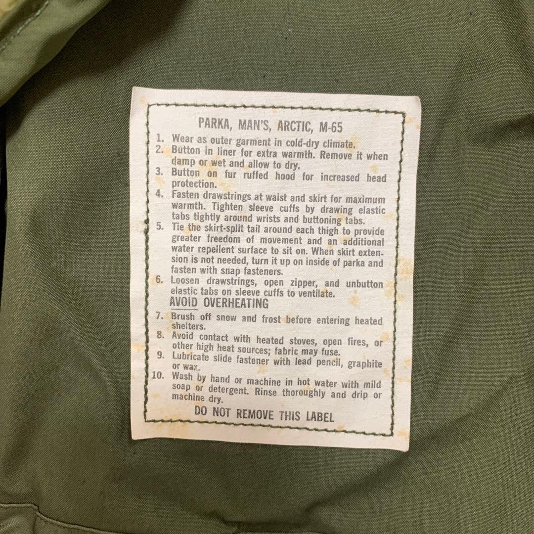 スペシャル　米軍実物　M-65 アルミジップ　コヨーテファー　デッドストック