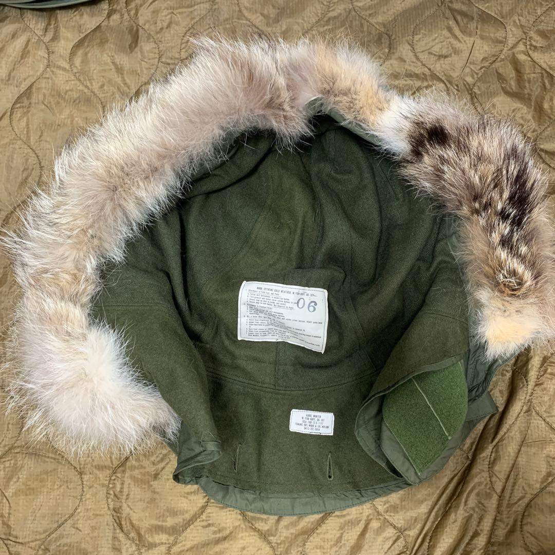 スペシャル　米軍実物　M-65 アルミジップ　コヨーテファー　デッドストック