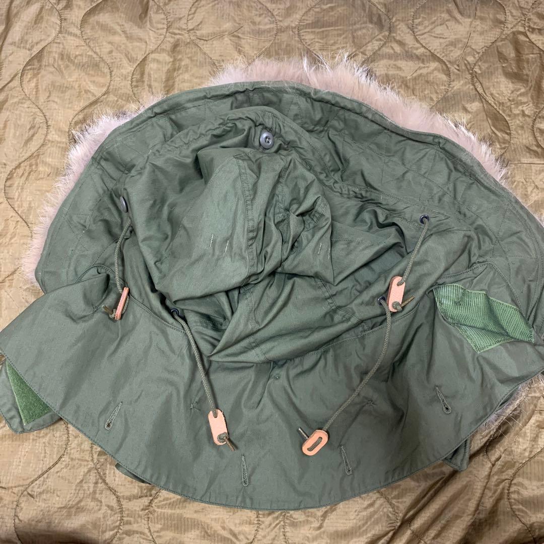 スペシャル　米軍実物　M-65 アルミジップ　コヨーテファー　デッドストック