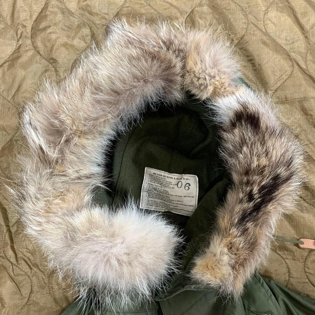 スペシャル　米軍実物　M-65 アルミジップ　コヨーテファー　デッドストック