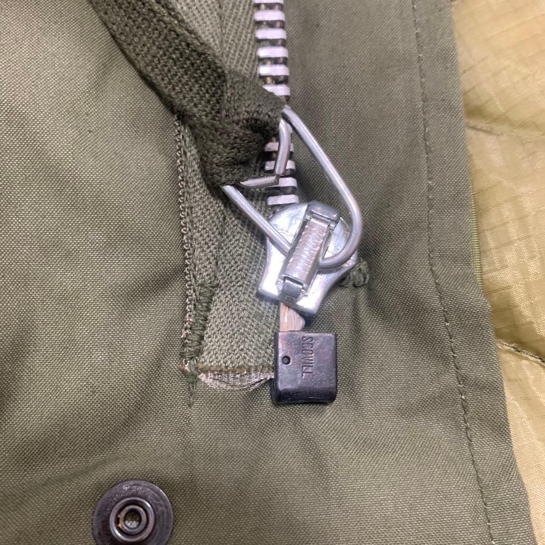 スペシャル　米軍実物　M-65 アルミジップ　コヨーテファー　デッドストック