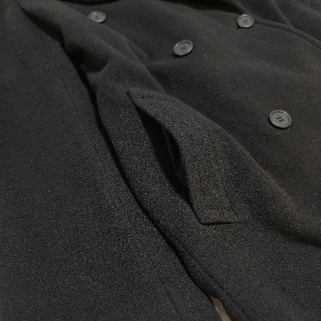 Allegri　アレグリ　三陽商会　ウールカシミヤロングコートブラック　イタリア