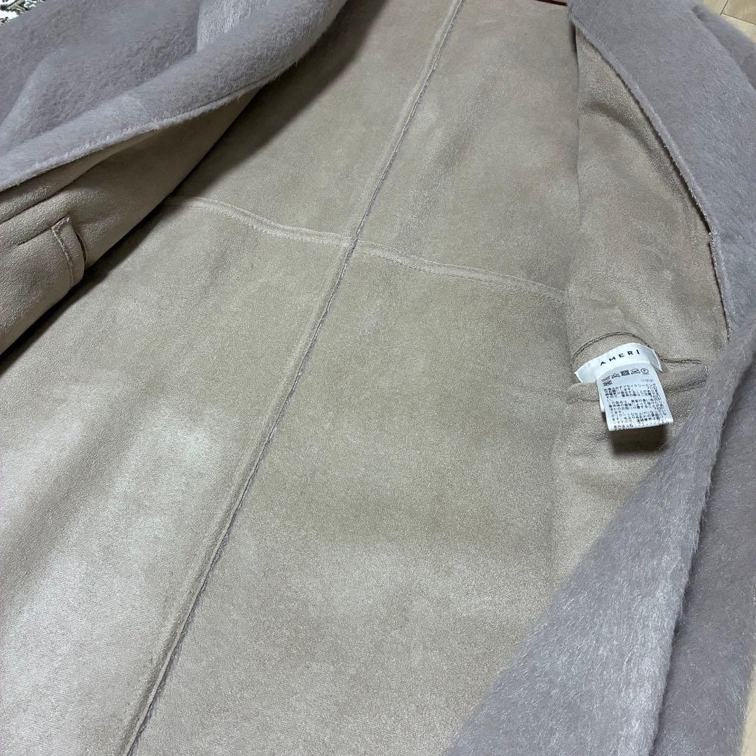 【AMERI VINTAGE】極美品 フェイクムートン シャギーコート 2way