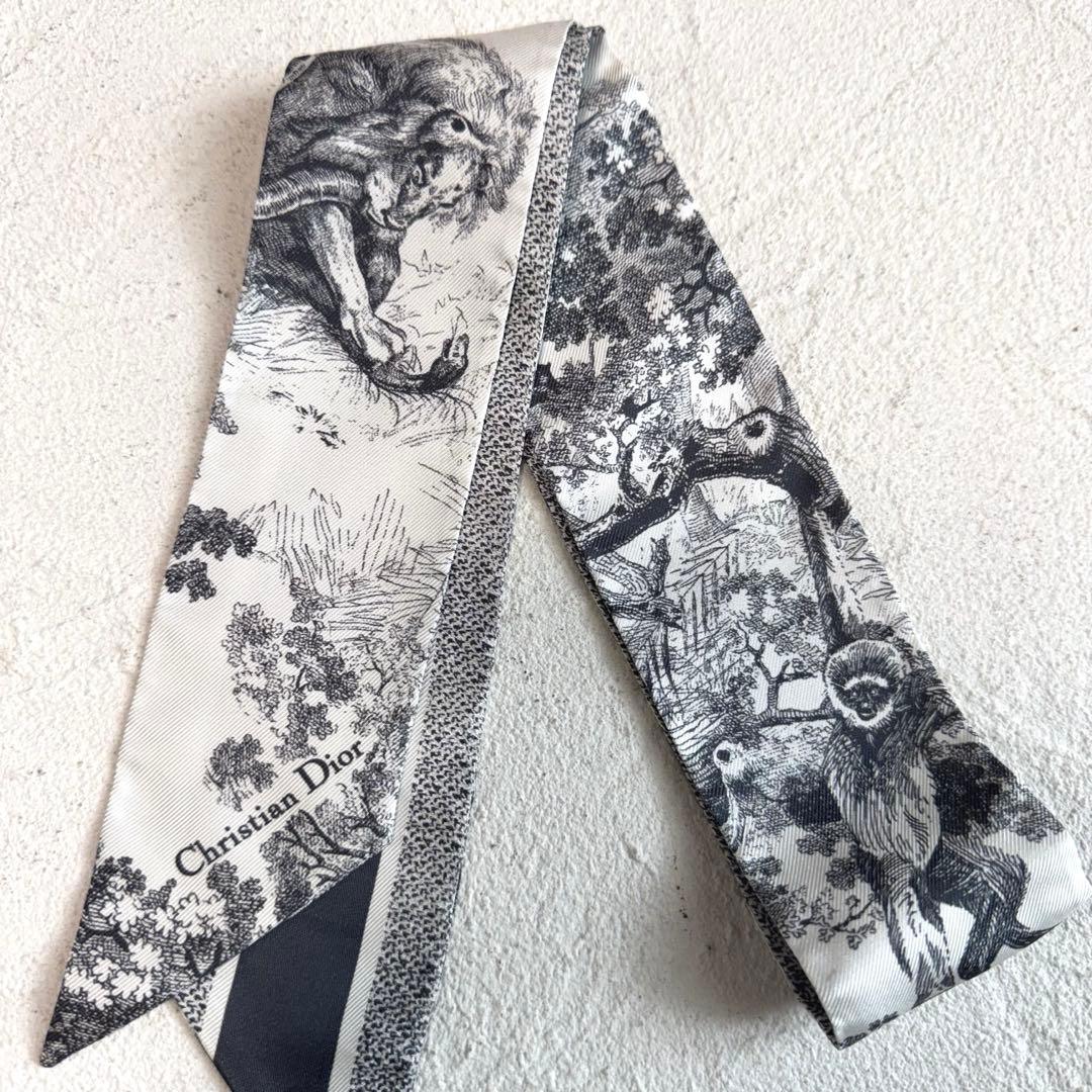 未使用】Christian Dior ディオール ミッツァ シルク スカーフ - メルカリ