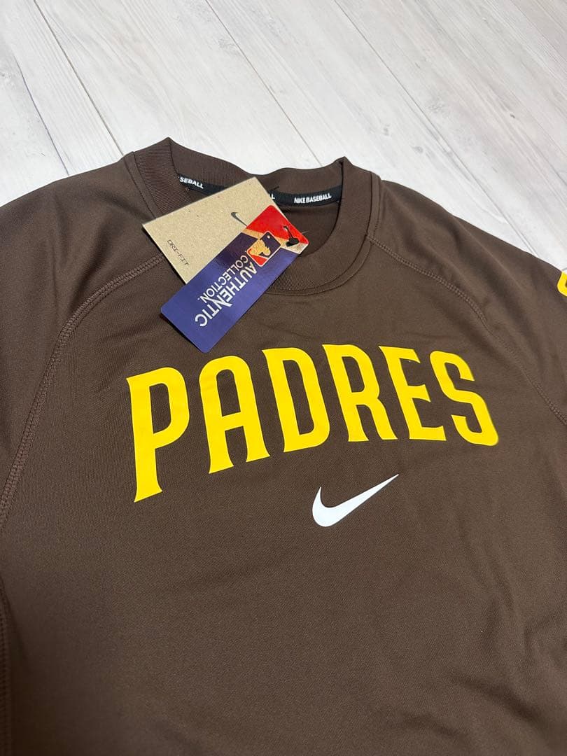 サイズM パドレス 選手着用 オーセンティック ラグラン ロンT