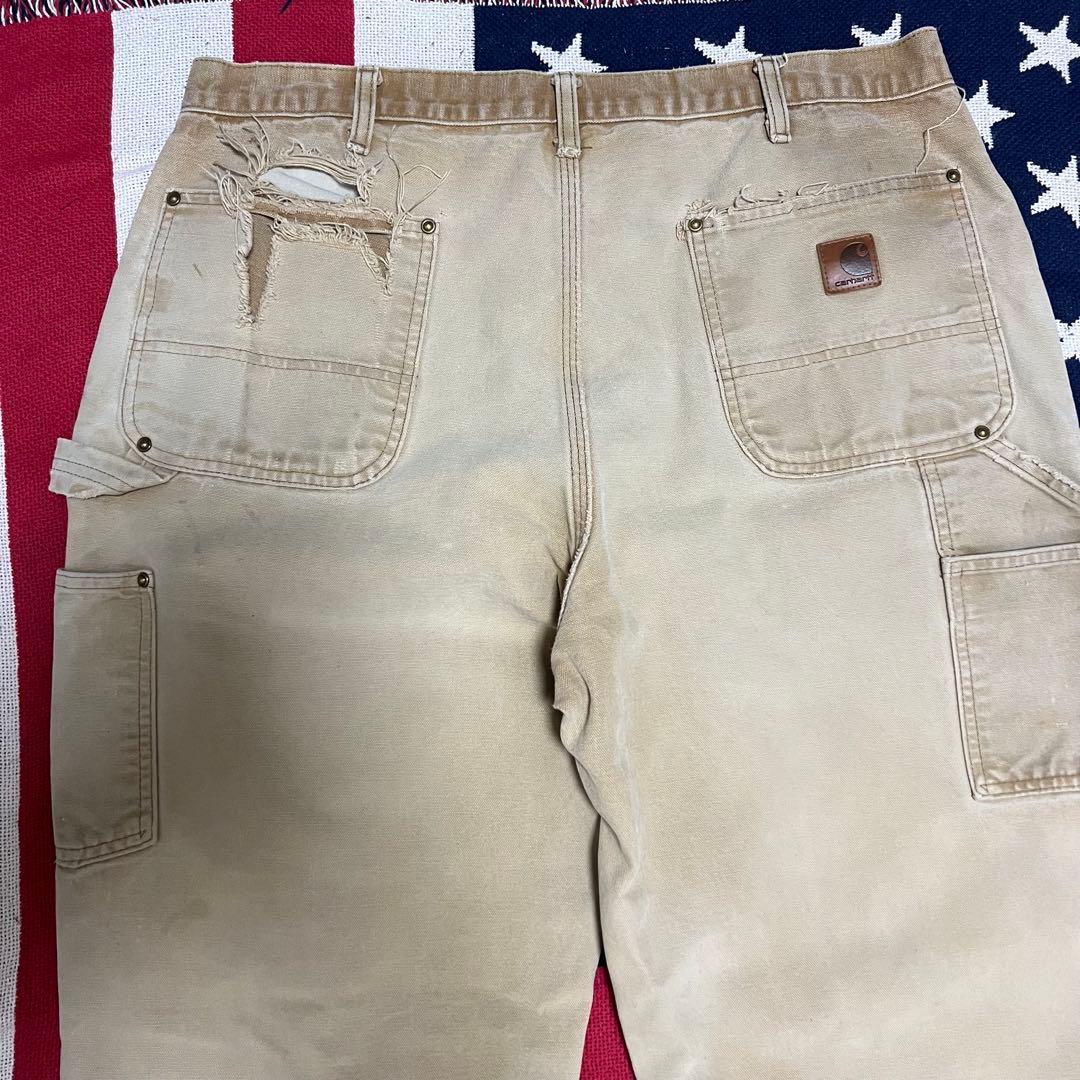 90s carhartt カーハート ダブルニーペインターパンツ ボロ ダメージ