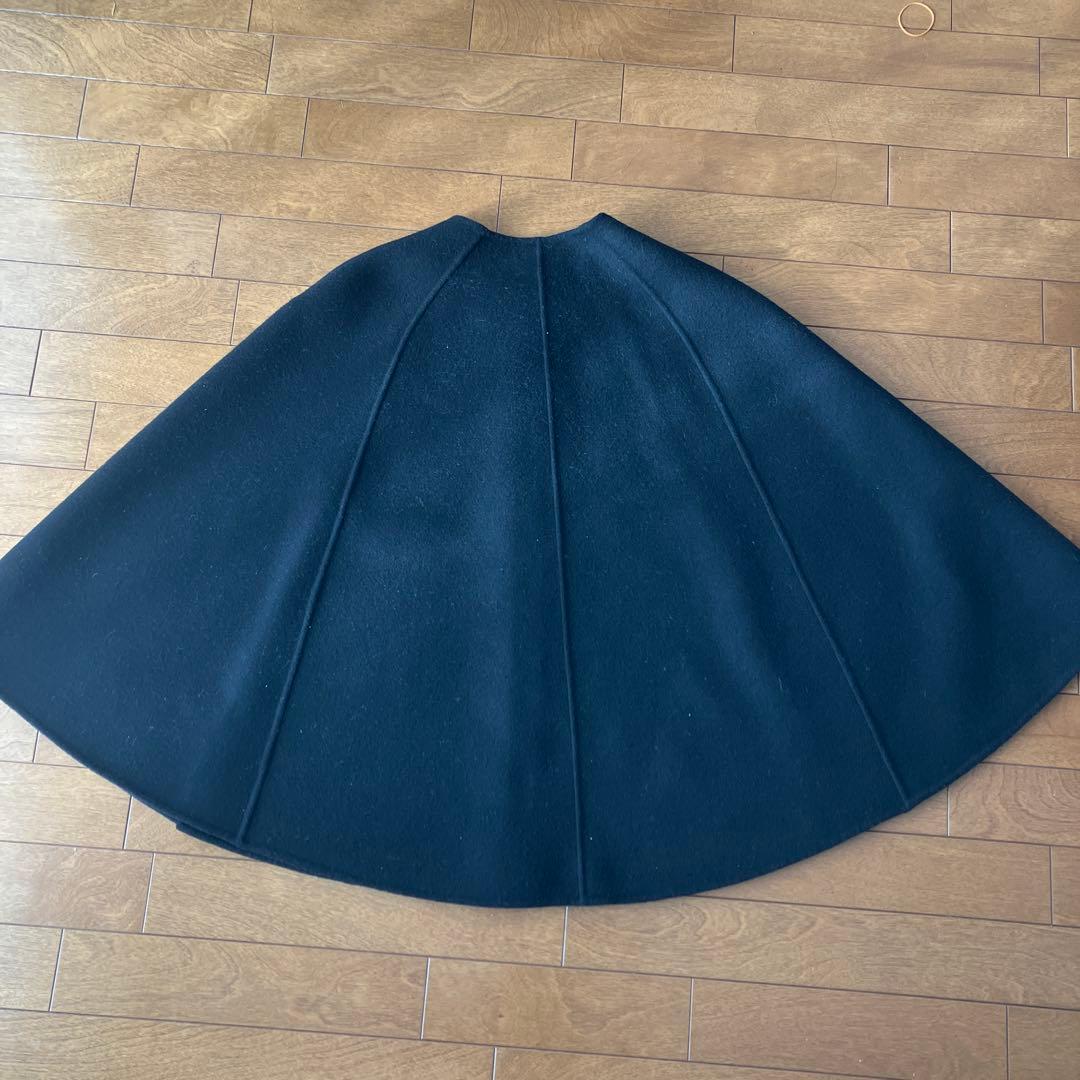 ANAYI アナイ シャルムビーバーケープコート　ウール ポンチョ ブラック38