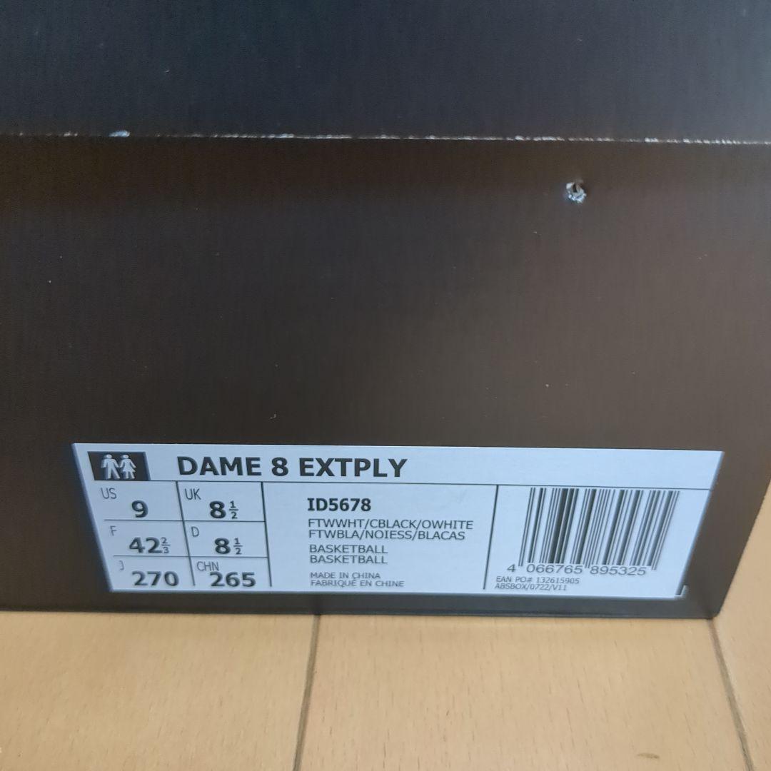 新品　アディダス　デイム8 EXTPLY 27cm