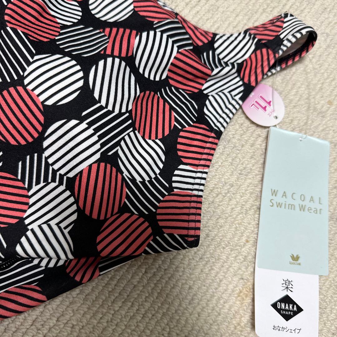 新品✨WACOAL ワンピース水着　11号