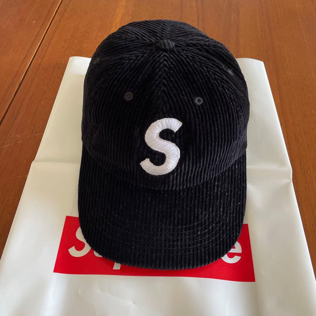 Supreme コーデュロイ ベースボールキャップ 黒 - メルカリ