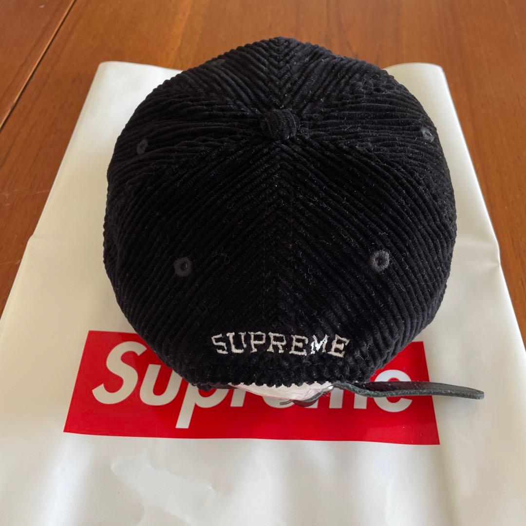 Supreme コーデュロイ ベースボールキャップ 黒 - メルカリ