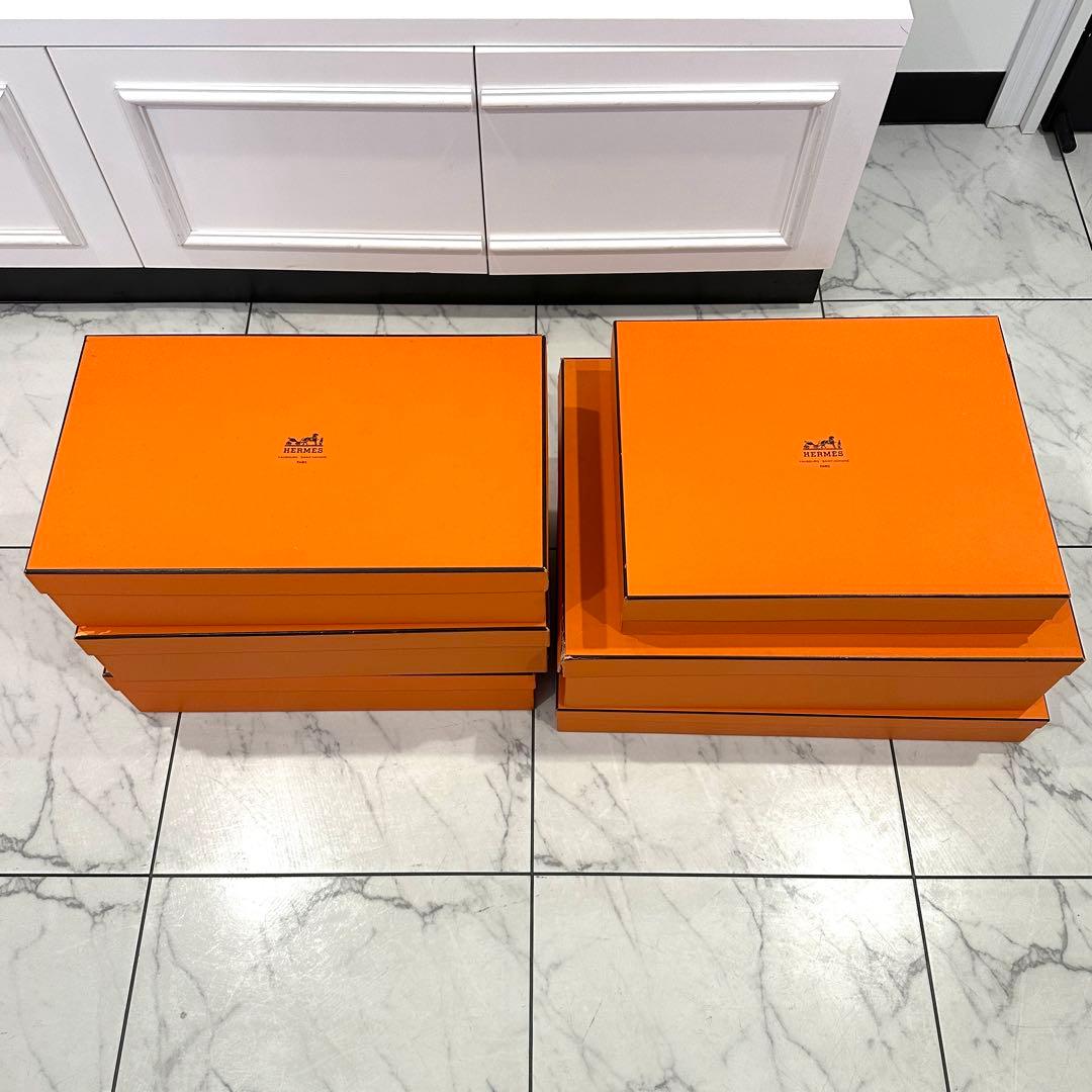 HERMES エルメス オレンジ 空箱 6個セット 正規品 衣類 収納 ギフト