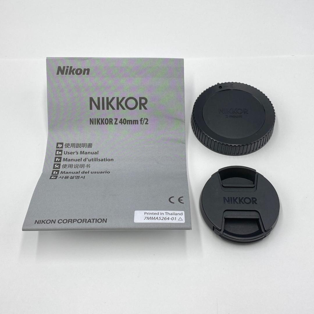 Nikon NIKKOR Z 40mm f/2 単焦点レンズ
