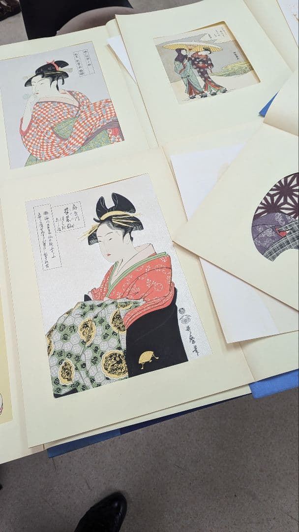 古法純手摺木版画■未刊 浮世絵美人名画撰■アダチ版画研究所