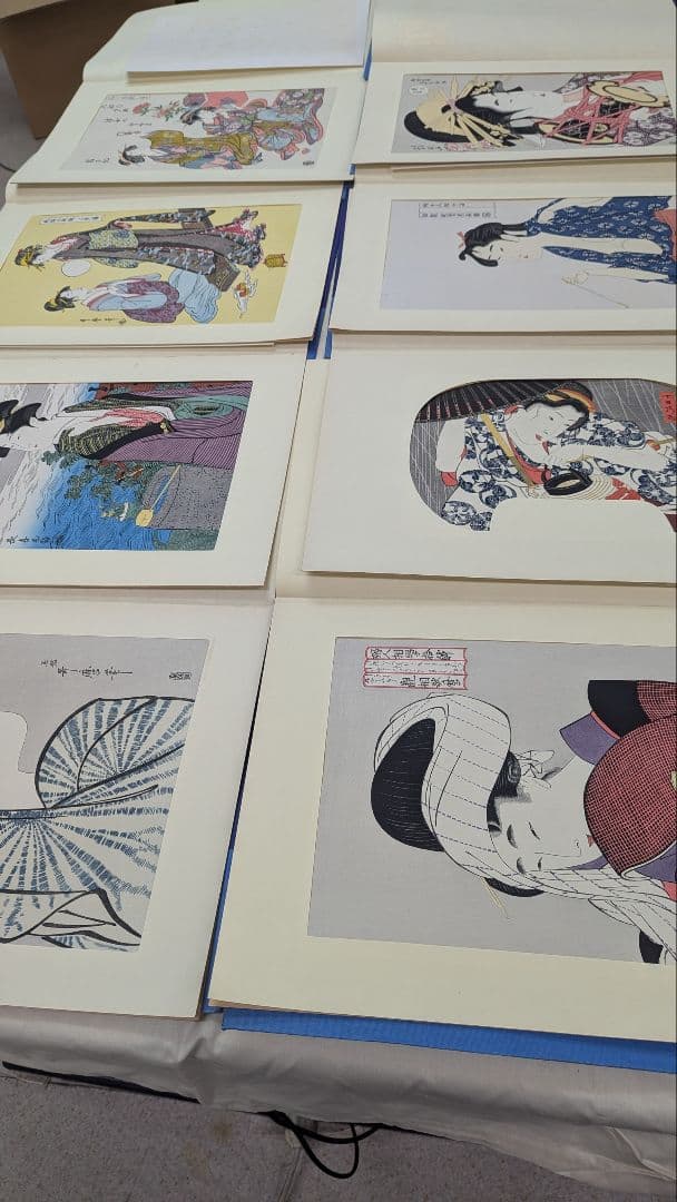 古法純手摺木版画■未刊 浮世絵美人名画撰■アダチ版画研究所