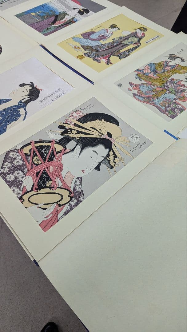 古法純手摺木版画■未刊 浮世絵美人名画撰■アダチ版画研究所