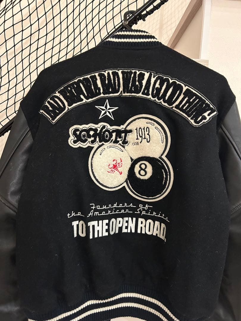 Schott スタジャン ブラック