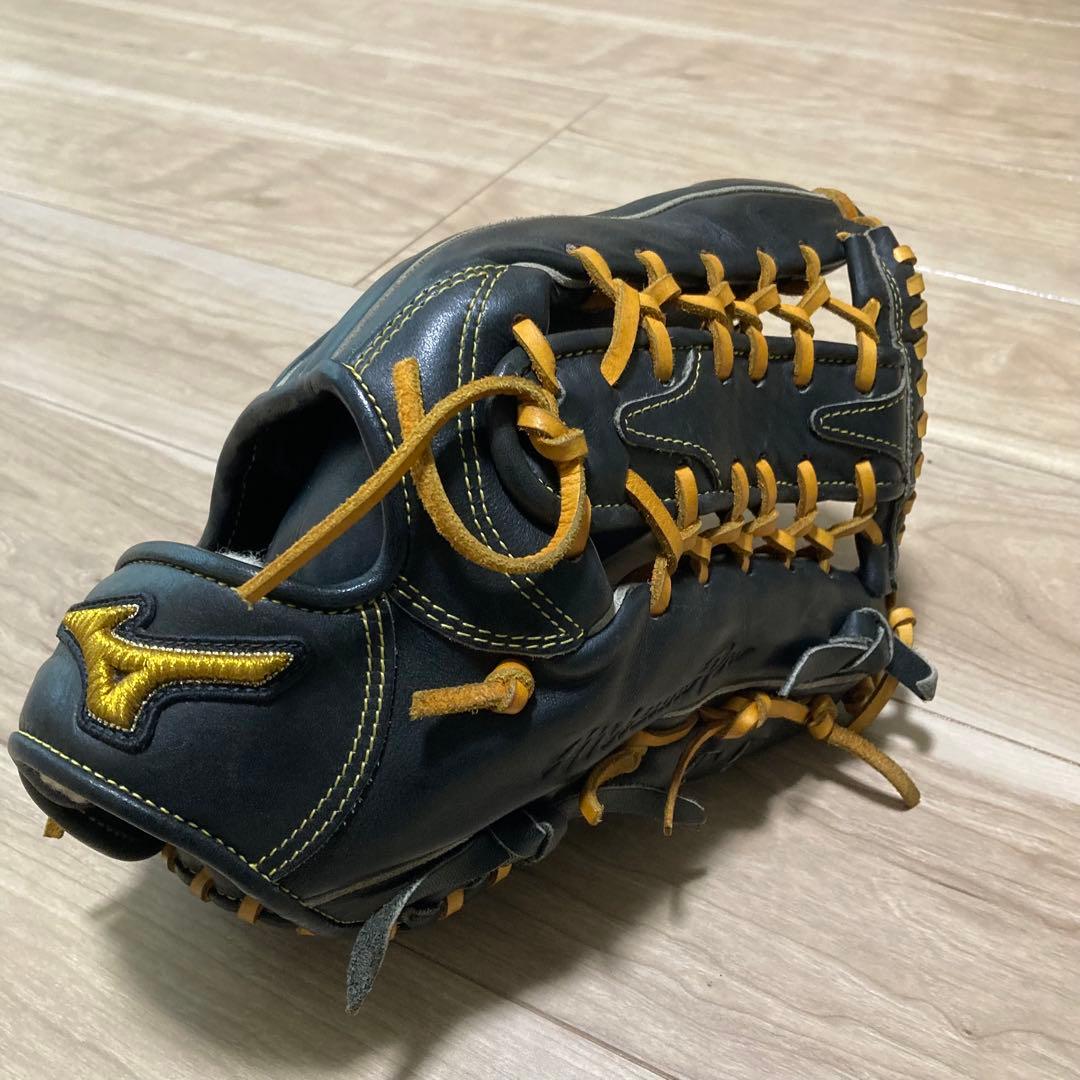 ⭐️3回使用　ミズノプロ　軟式　外野手用　右投げ　袋付き　グローブ