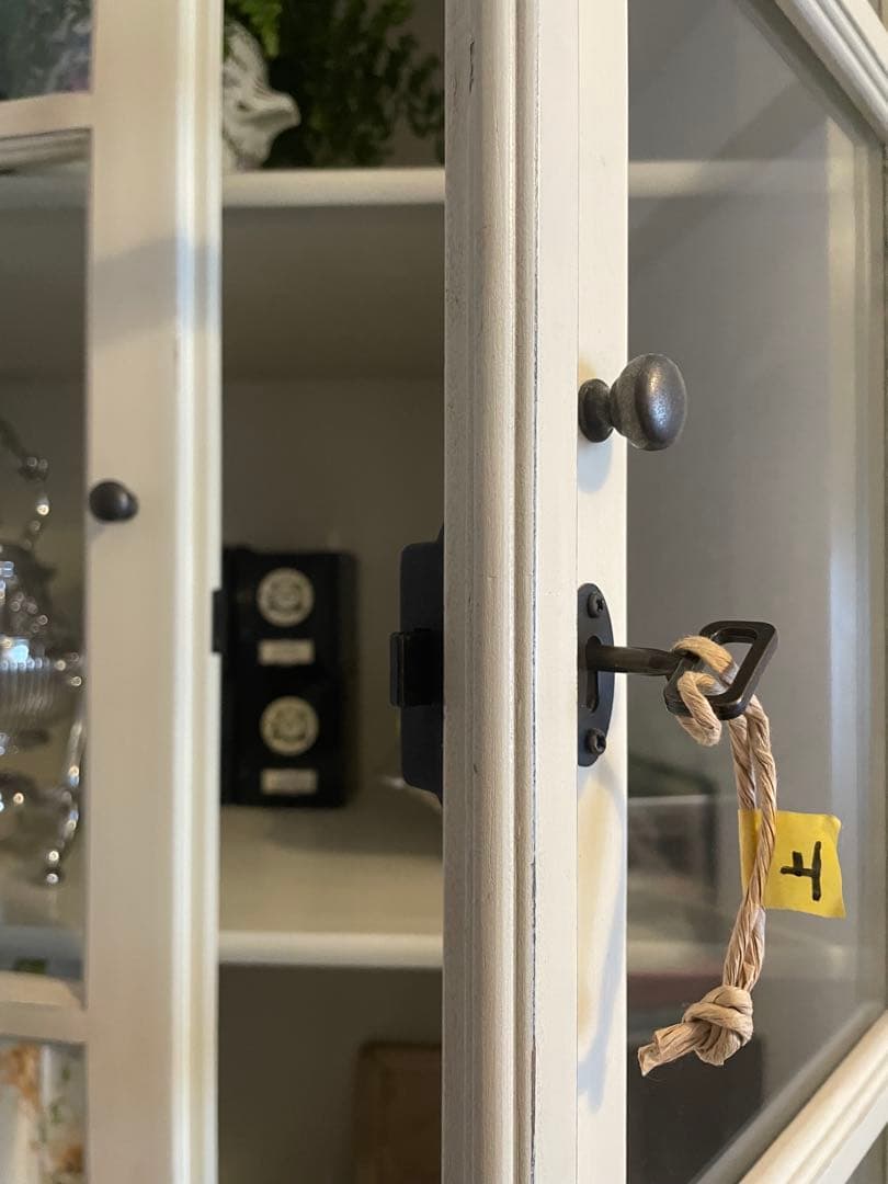 Blanc D'ivoireブランディボワール ガラスキャビネット アンティーク