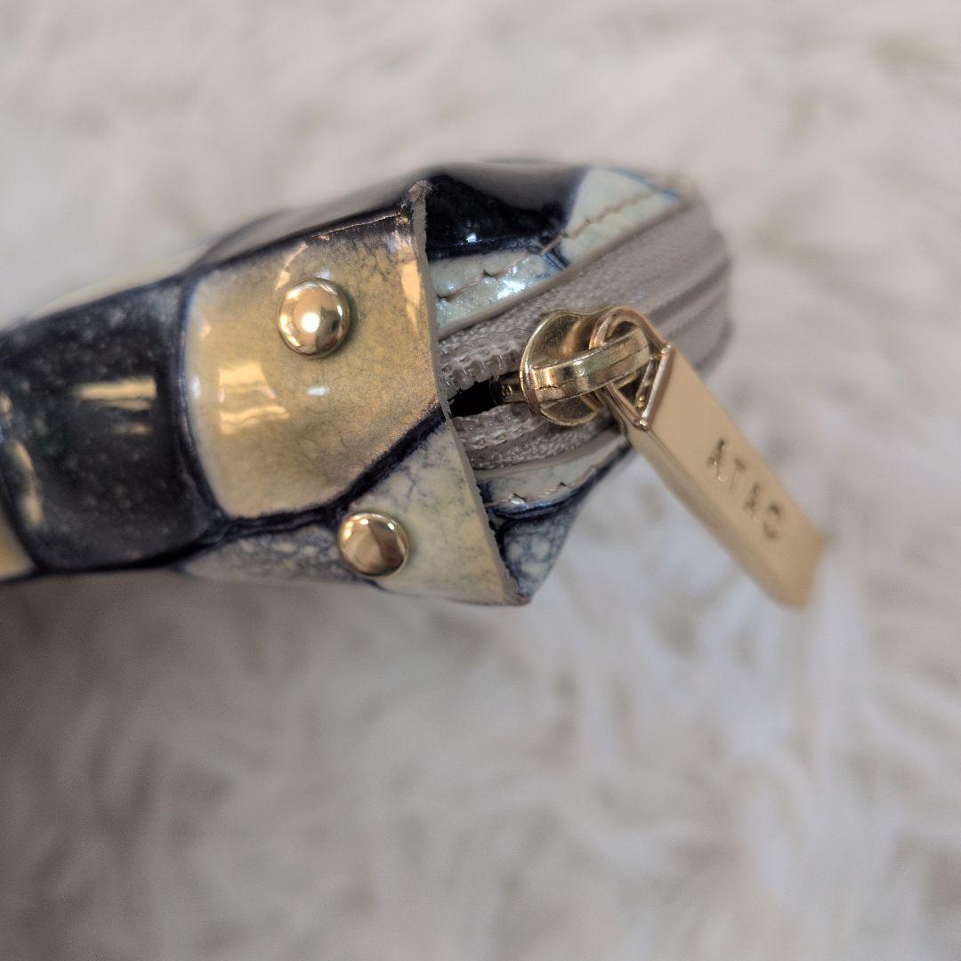 未使用級　ATAO アタオ　ペンケース　ポーチ　メガネケース　ブループリズム