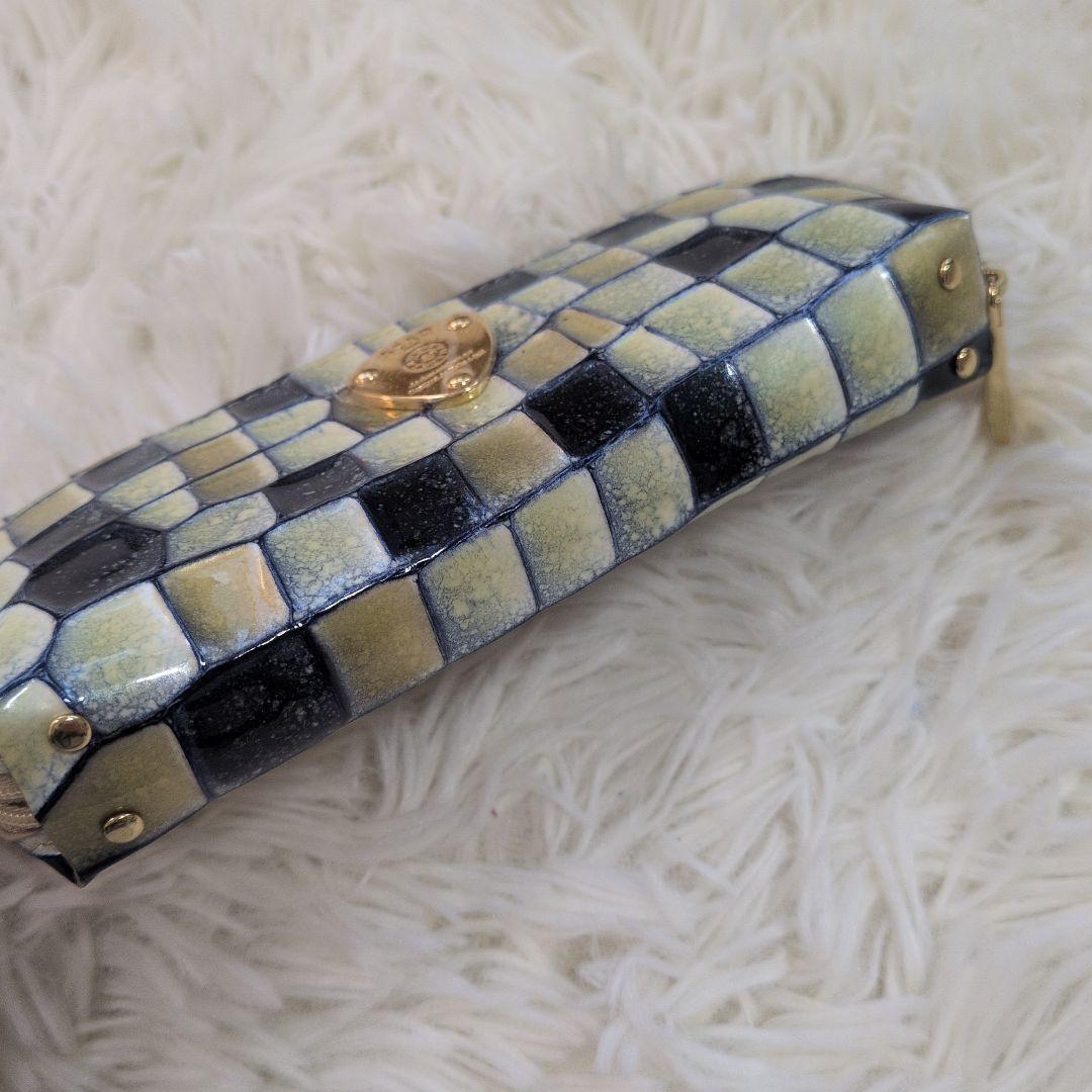 未使用級　ATAO アタオ　ペンケース　ポーチ　メガネケース　ブループリズム