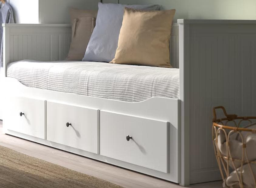 か*つ様 デイベッド 引き出し×3/マットレス×2, ホワイト/80x200 c