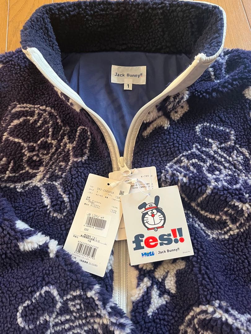 Jack Bunny!! フリースジャケット ネイビー サイズ1