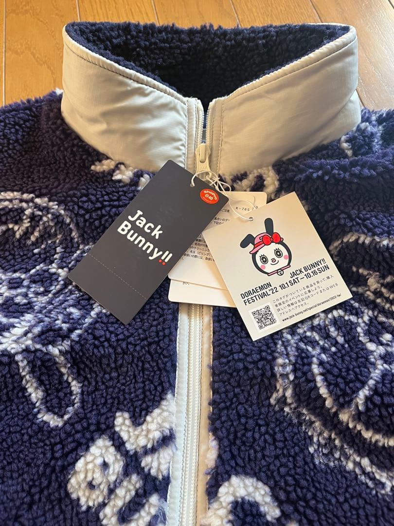 Jack Bunny!! フリースジャケット ネイビー サイズ1