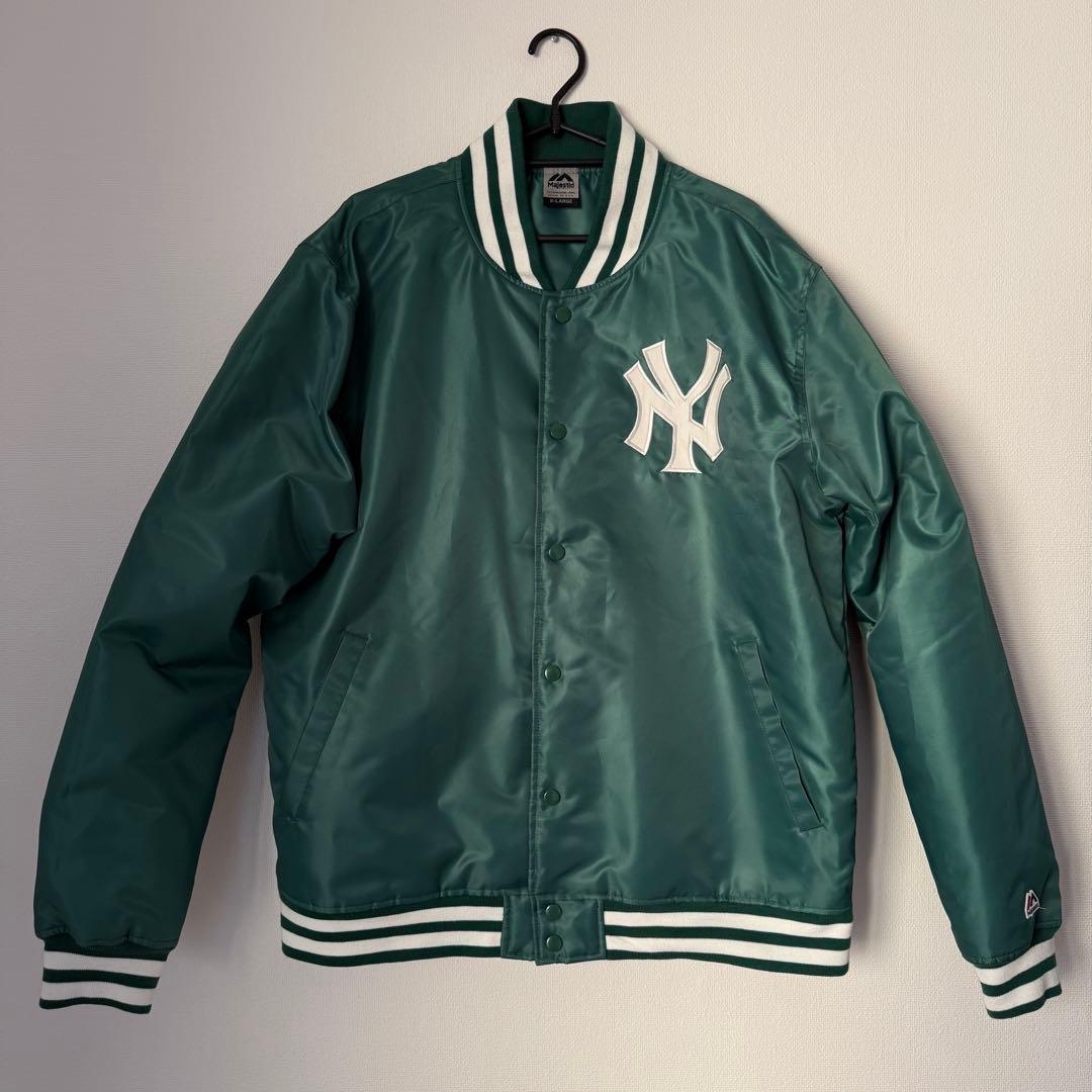 MLB ニューヨークヤンキース スタジャン Majestic 正規品 XL - メルカリ