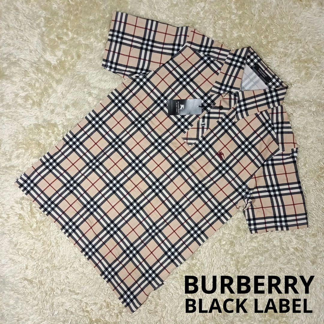 バーバリー ブラックレーベル ノバチェック ポロシャツ サイズ2(M) 未