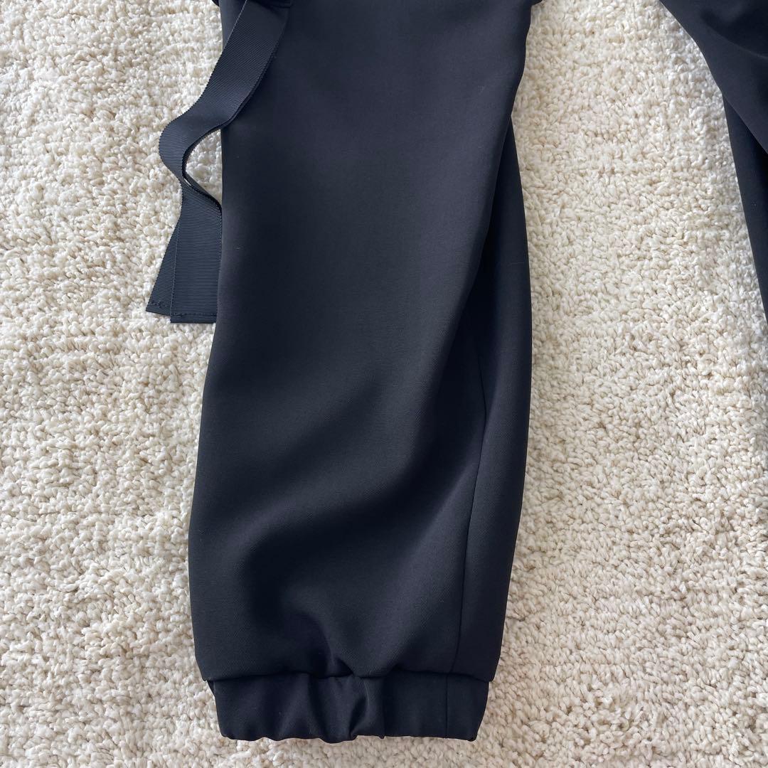 タグ付き美品♡ ボーダーズアットバルコニー カーゴパンツ ブラック ゴム 38