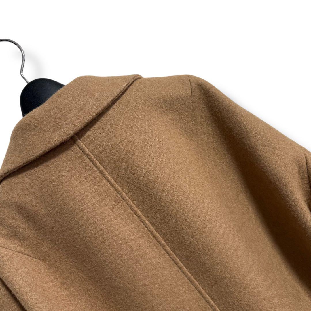 美品 キャメル(らくだ)100%お素材 32 PARADIS サイドジップコート