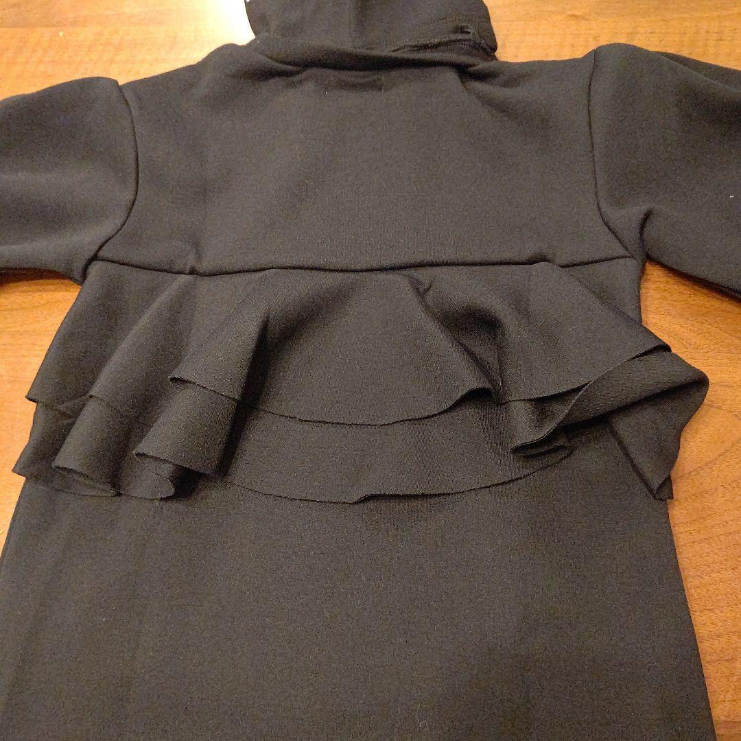 ケイト・スペード 猫耳付き黒長袖ワンピース 130cm