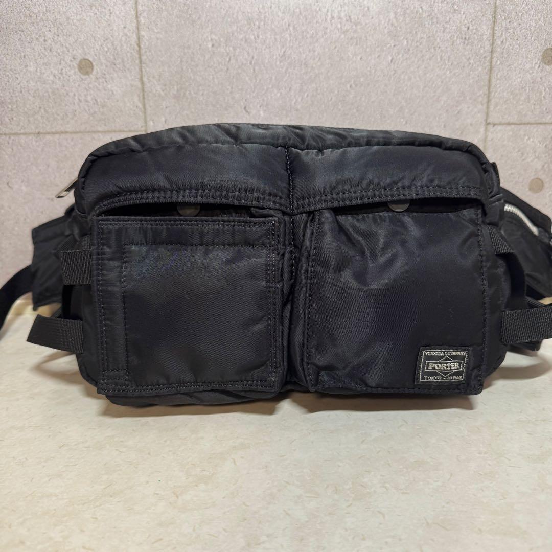 希少 入手困難 極美品 PORTER タンカーウエスト ボディバッグ 黒