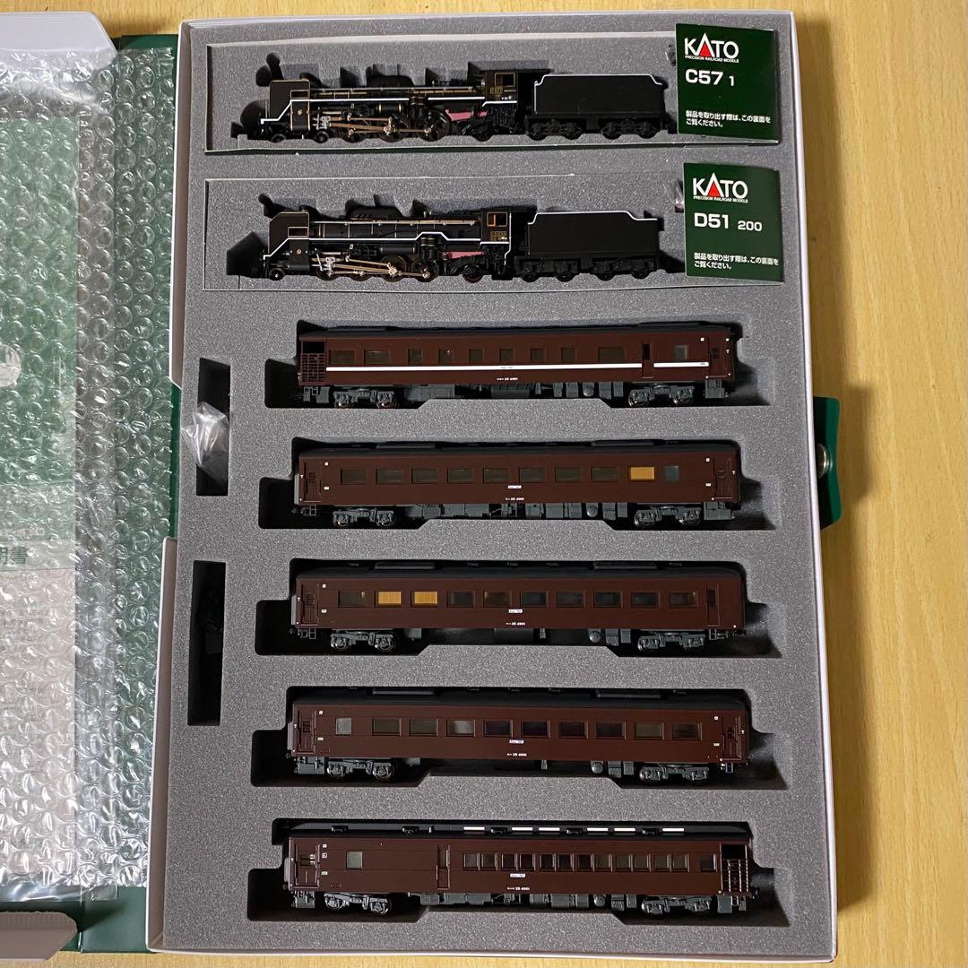 KATO C57 1＋D51 200＋35系 やまぐち号 フルセット