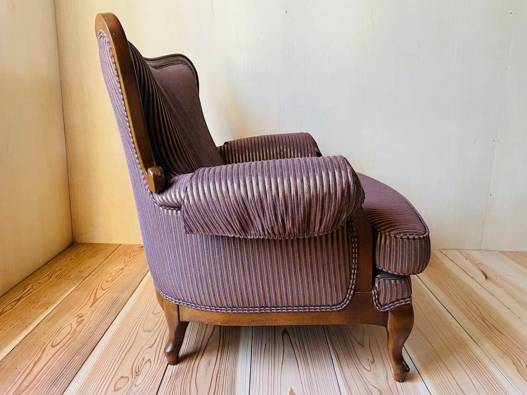 マルニ木工/マキシマム/アンドリュー/アームカバー付き/1人掛けソファ/猫脚②