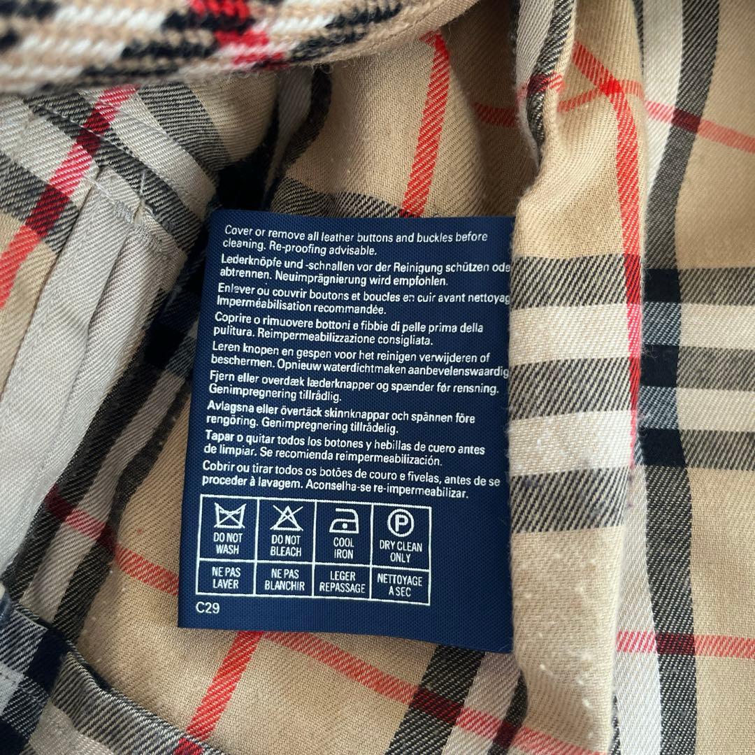 バーバリー　英国製　ハロッズコラボ　ステンカラーコート　ライナー付き