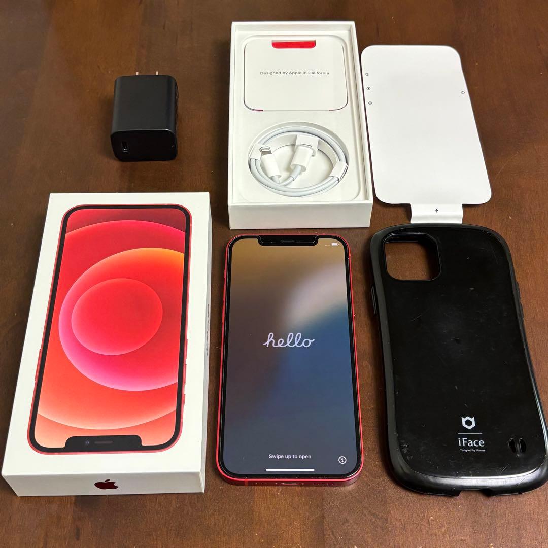Apple iPhone 12 64GB レッド SIMフリー 付属品完品 - メルカリ