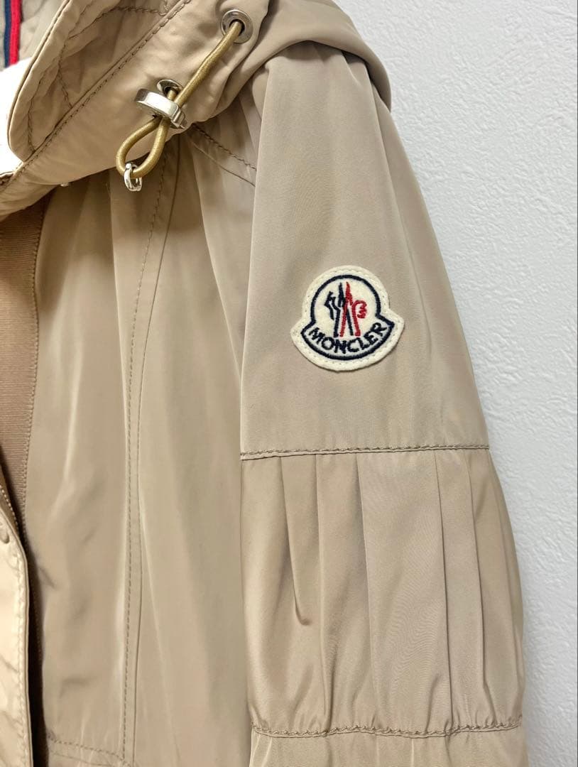 モンクレール TARAWA フーディ ロングコート ベージュ サイズ0