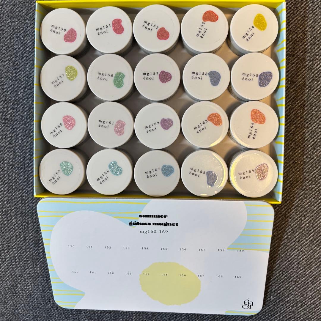 enoi ガラスマグ 20色セット