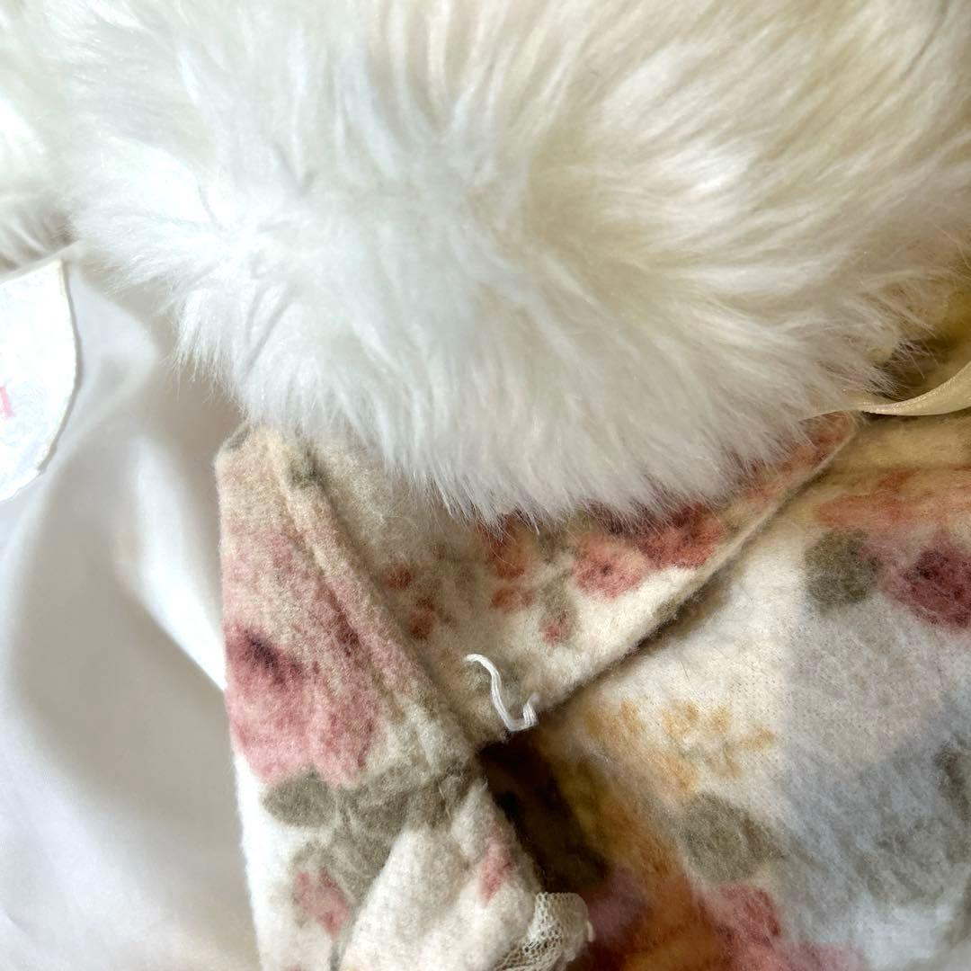 リズリサ　ポンチョ　LIZLISA ファー　花柄ポンチョ コート　レディース