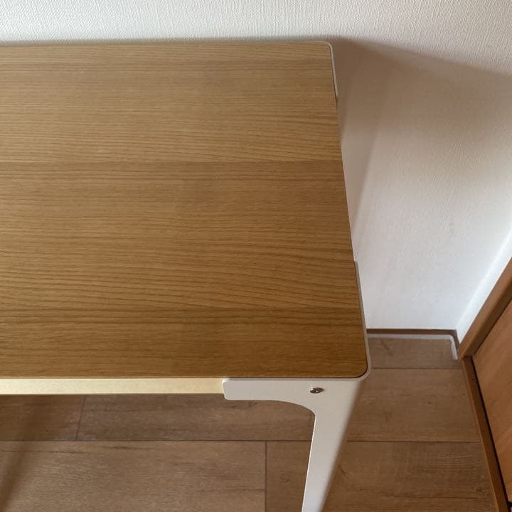 美品】MUJI 無印良品 スチール脚 木製デスク パソコン用デスク - メルカリ