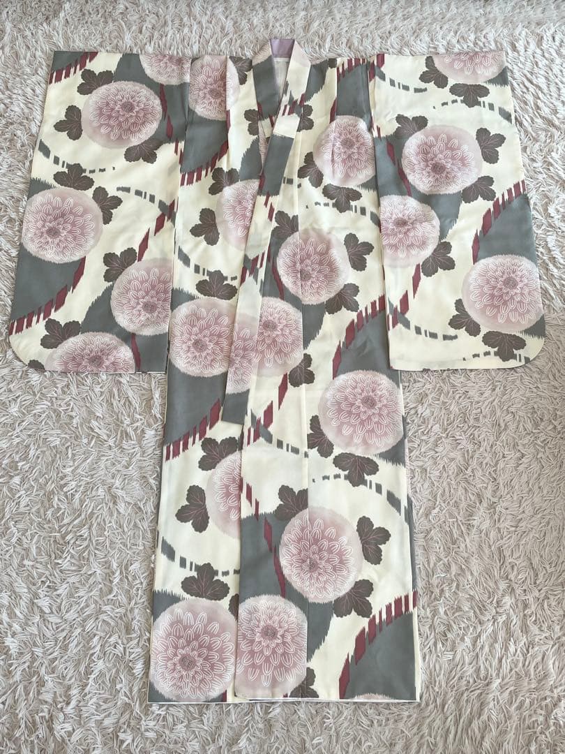 ひよこ商店 utatane 七五三 着物 7歳 ニュアンスカラー着物フルセット