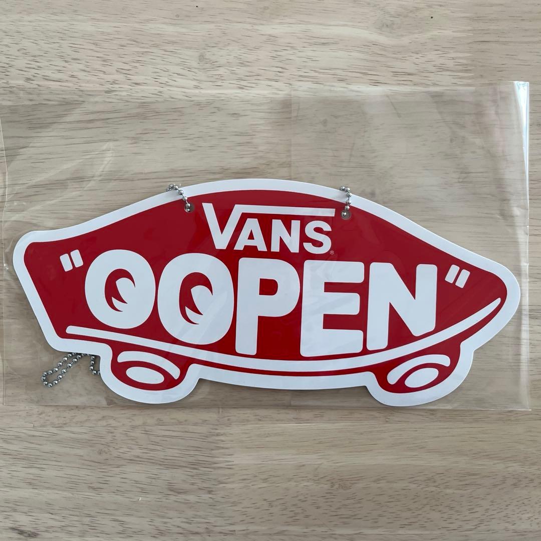 VANS オープン・クローズド サインボード & ステッカー ホットロッド 限定